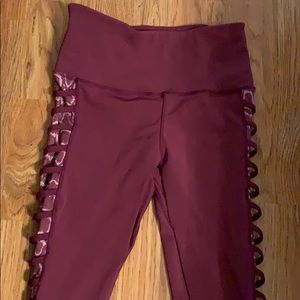 BSP magenta snakeskin workout leggings!